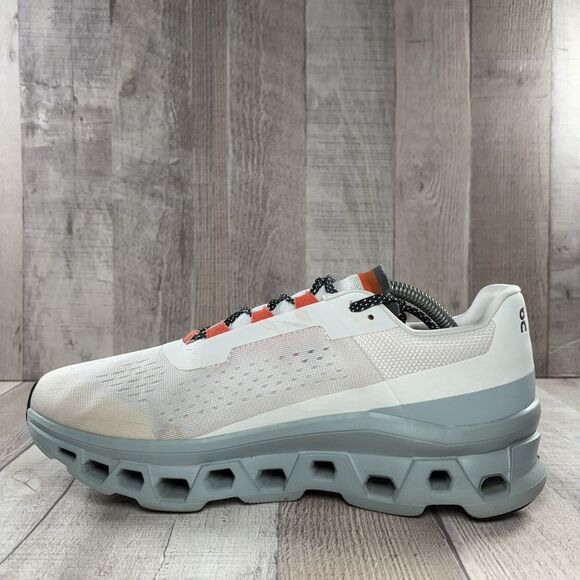 On Cloud Cloudmonster Men's Size 10 Road Running Shoes Sneakers Frost Surf White - Picture 8 of 14